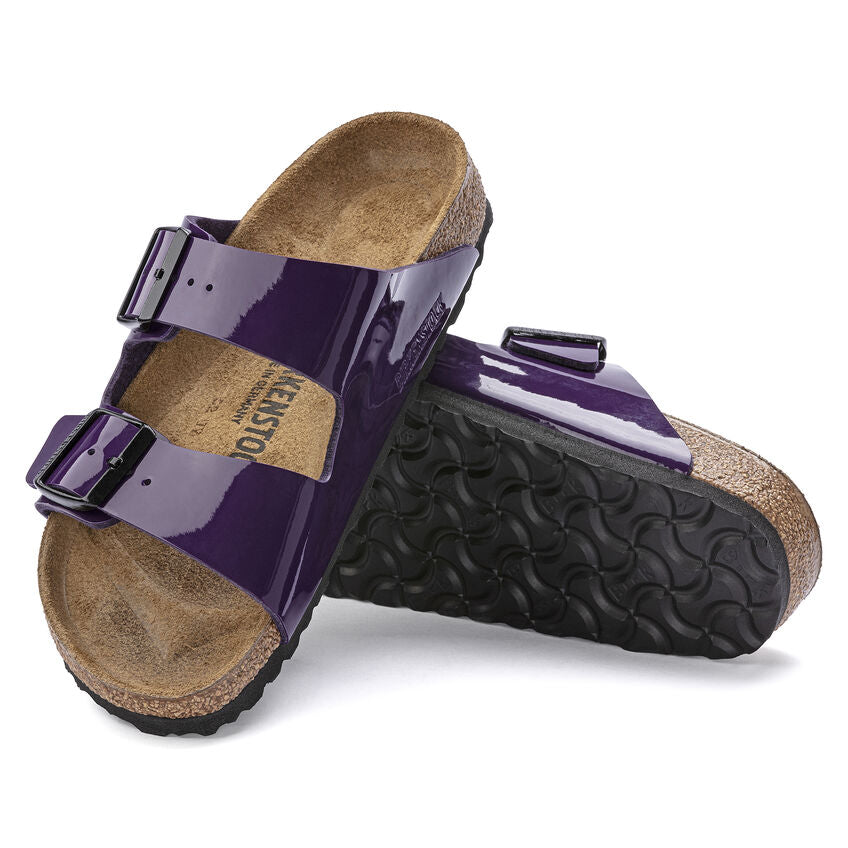 Birkenstock - Arizona BF Patent - Plum Purple - Small - Shoesheaven.eu