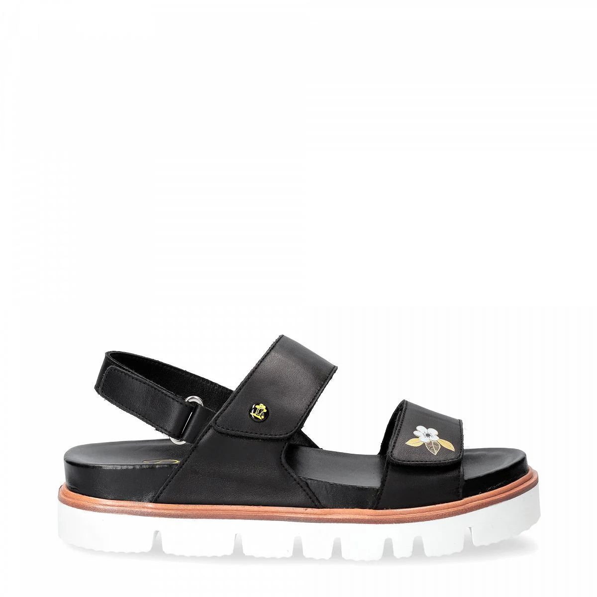 Panama Jack - Sandaal Moka Blossom B1 - Zwart