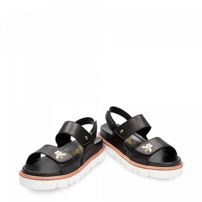 Panama Jack - Sandaal Moka Blossom B1 - Zwart
