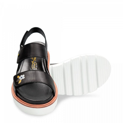 Panama Jack - Sandaal Moka Blossom B1 - Zwart
